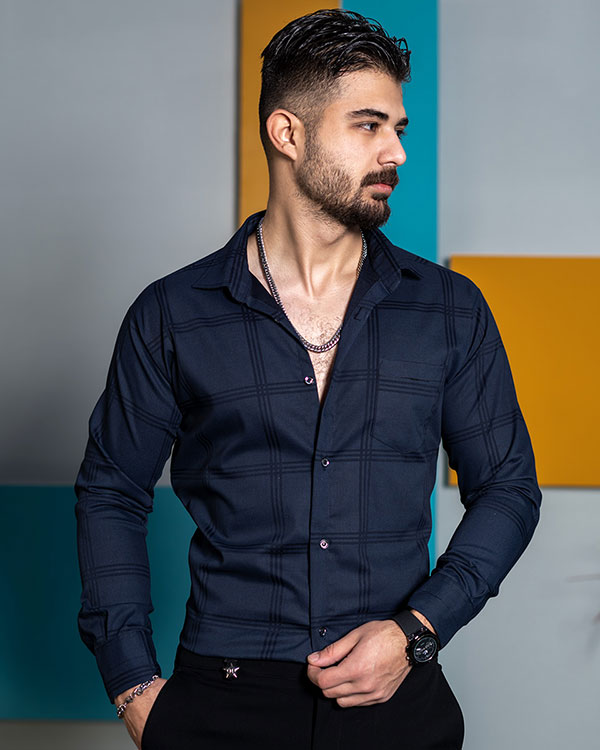 پیراهن مردانه چهارخونه  مدل Ravin