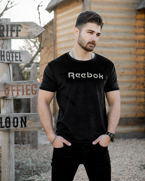 تیشرت مخمل مردانه مدل Reebok