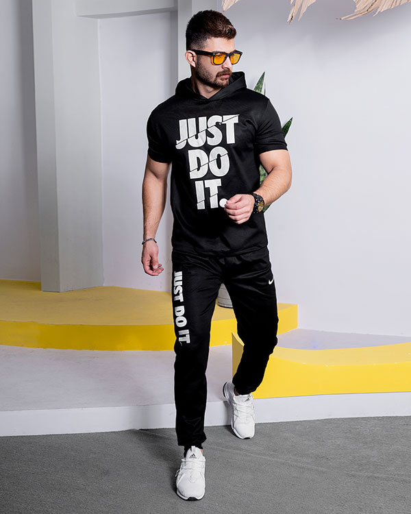 ست هودي شلوار Just Do It مردانه مدلJefri