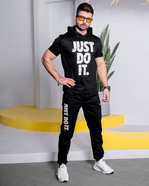 ست هودي شلوار Just Do It مردانه مدلJefri