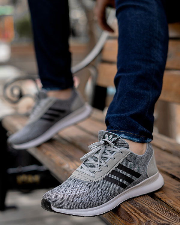 کفش ورزشی مردانه Adidas طوسی مدلR78