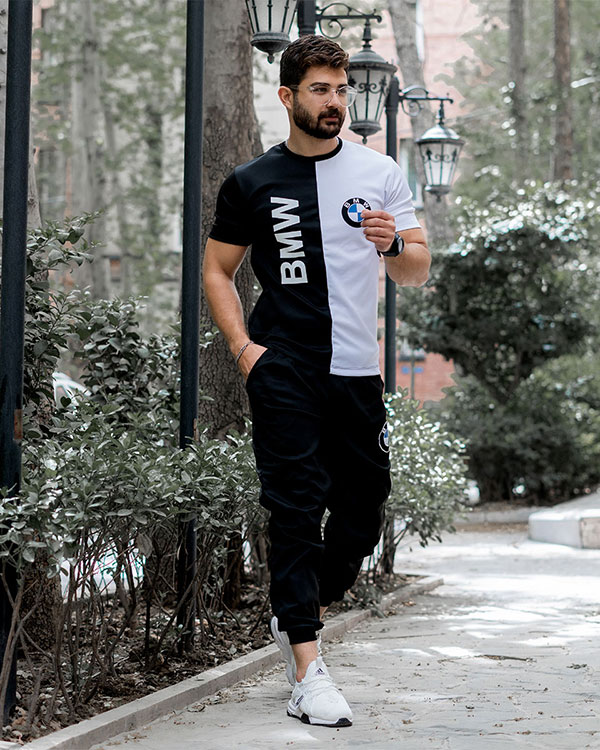 ست تیشرت شلوار bmw مردانه مدل Noman