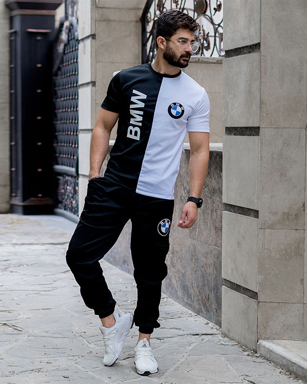 ست تیشرت شلوار bmw مردانه مدل Noman