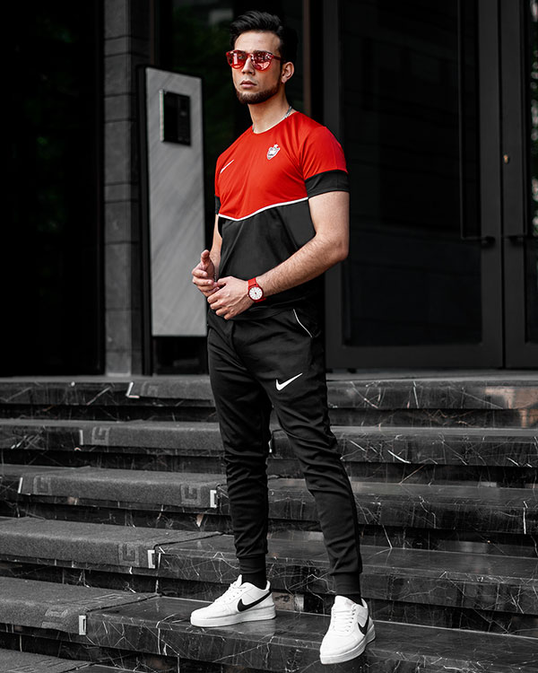 ست تیشرت شلوار پرسپولیس مردانه مدل tolin