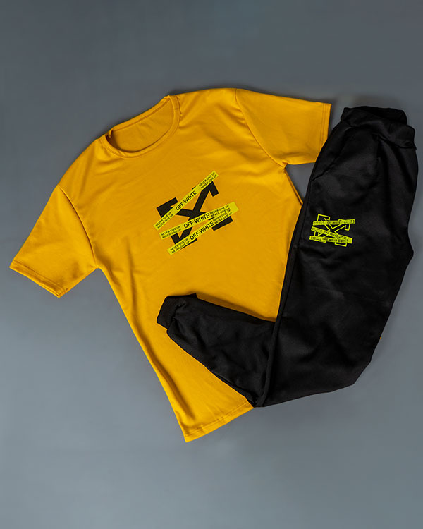 ست تیشرت شلوار off-white مردانه مدلOW8
