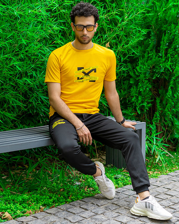 ست تیشرت شلوار off-white مردانه مدلOW8