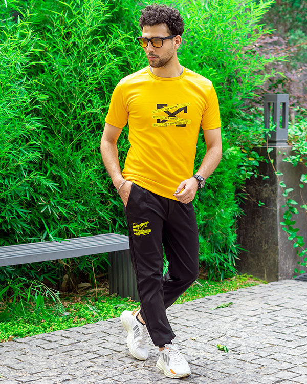 ست تیشرت شلوار off-white مردانه مدلOW8