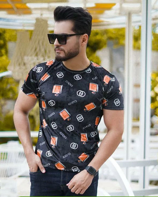 تيشرت مخمل Gucci مردانه مدل X22