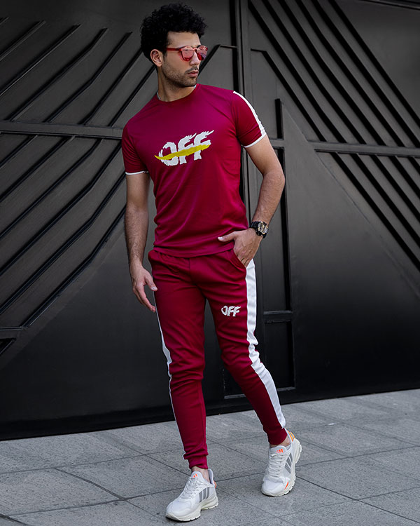 ست تیشرت شلوار off مردانه مدل O77