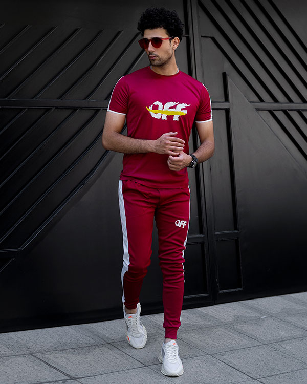 ست تیشرت شلوار off مردانه مدل O77