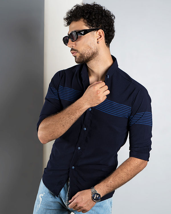 پیراهن خط دار  مردانه مدل korosh