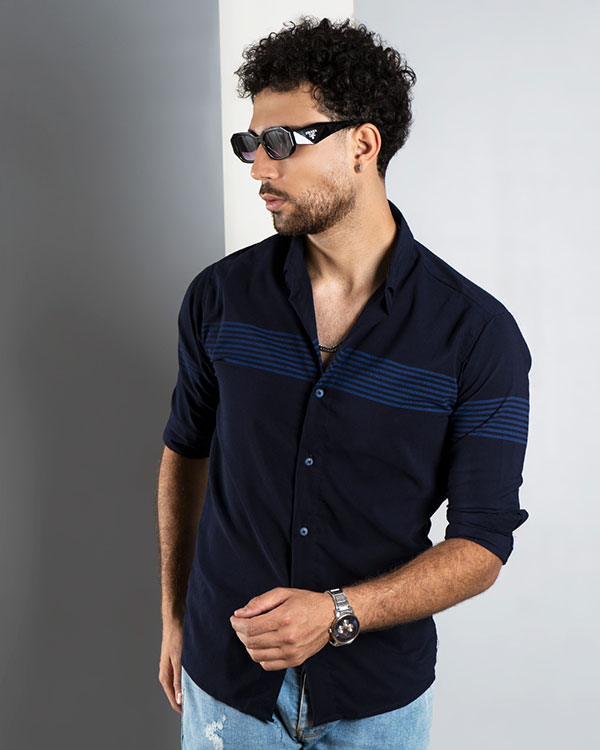 پیراهن خط دار  مردانه مدل korosh