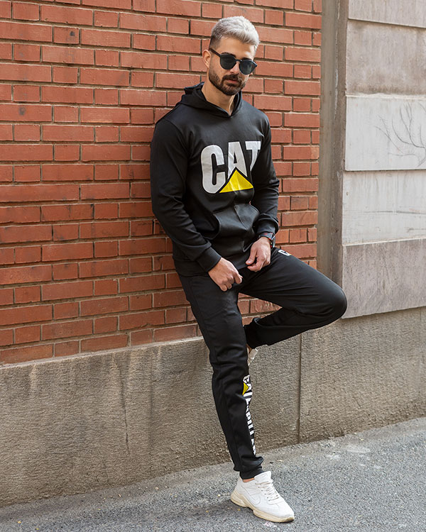 ست هودي شلوار Cat مردانه مدل b78