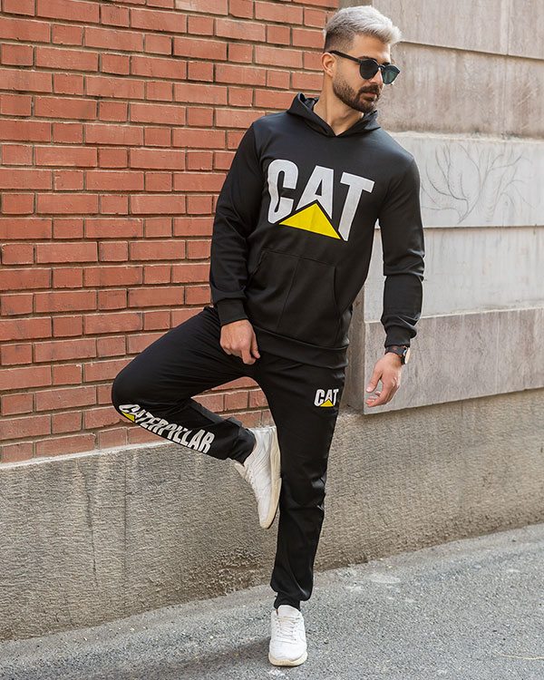 ست هودي شلوار Cat مردانه مدل b78
