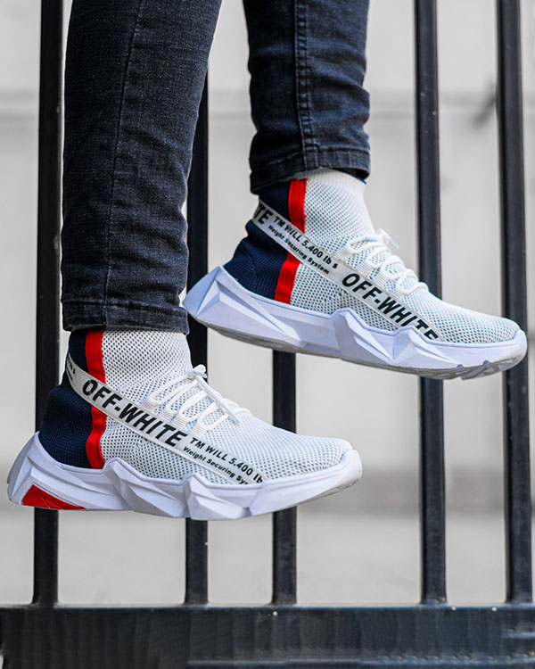 کفش ورزشی Off-White مردانه دو رنگ مدلSasan
