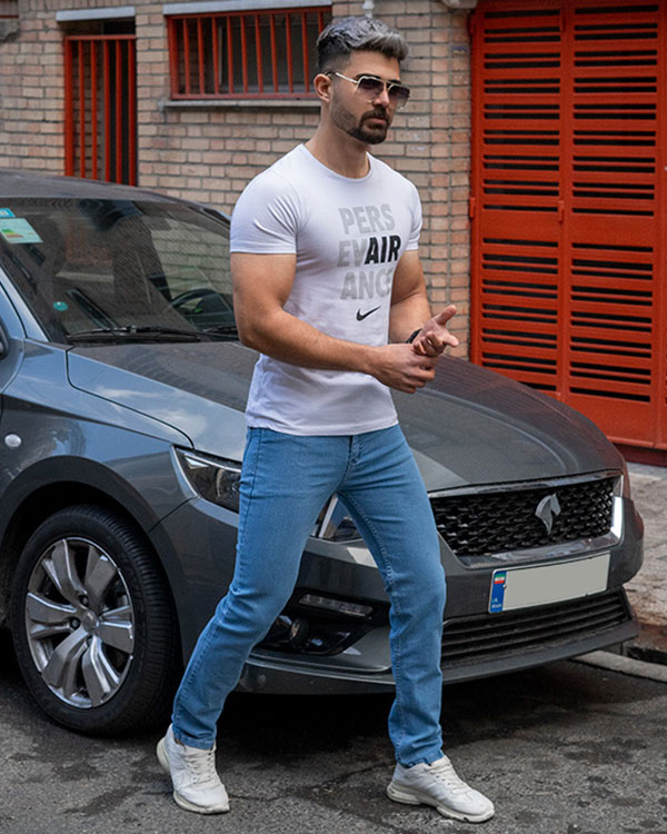 شلوار جین آبی مردانه مدل Arsalan