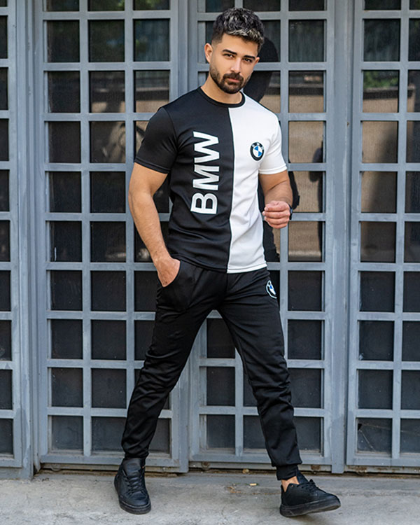ست تیشرت شلوار bmw مردانه مدل Noman