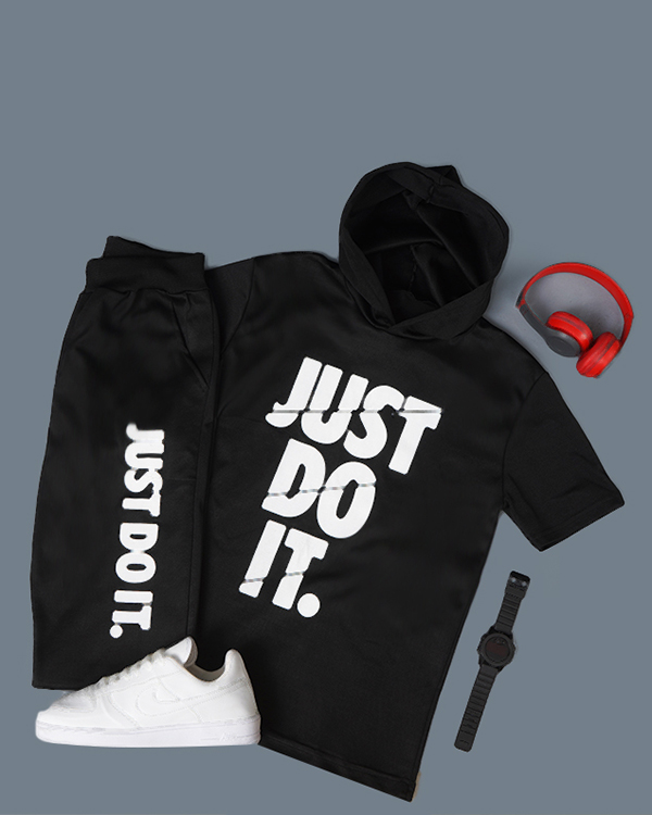 ست هودي شلوار Just Do It مردانه مدلJefri