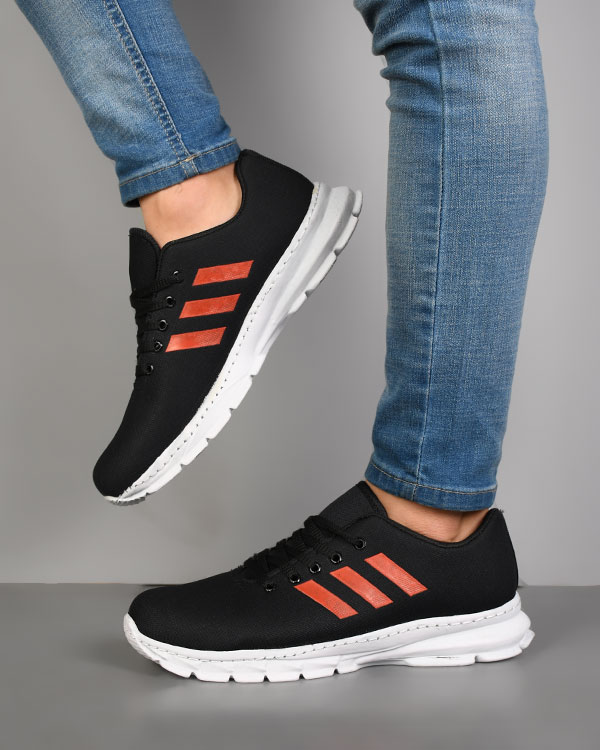 کفش اسپرت مردانه مدل adidas مشکی -قرمز