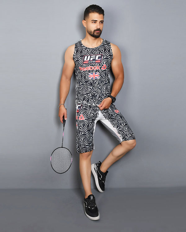 ست رکابی شلوارک مردانه مدل UFC