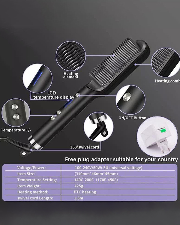 برس حرارتی حالت دهنده مو مدل HQT-909B