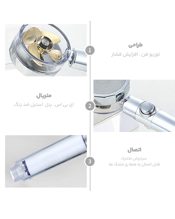 سر دوش فن دار مدل Fuyilin