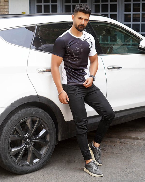 ست تیشرت شلوار مشکی Pik مردانه مدل Araz