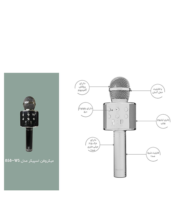 میکروفون و اسپیکر مدل WS-858