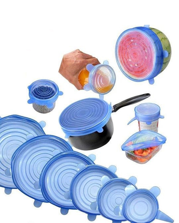 درپوش سیلیکونی ظروف غذا 6 عددی
