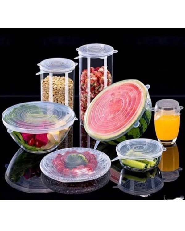 درپوش سیلیکونی ظروف غذا 6 عددی
