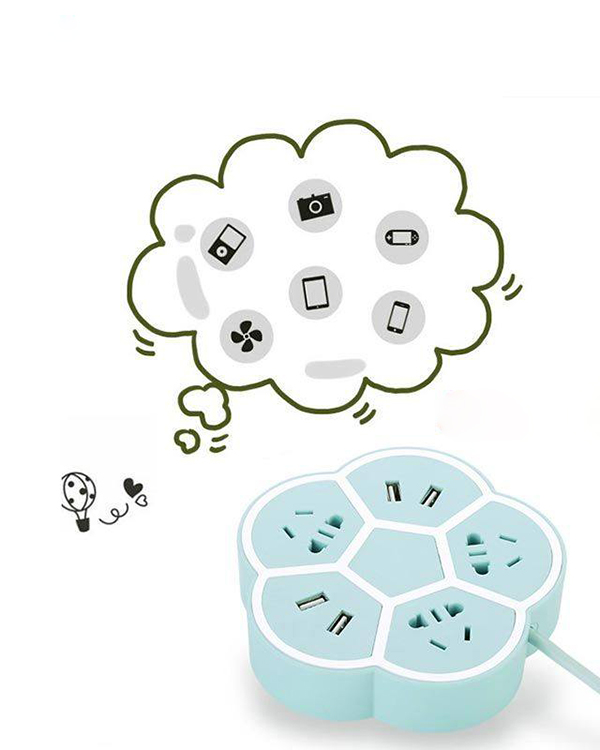 چند راهی برق و شارژر USB