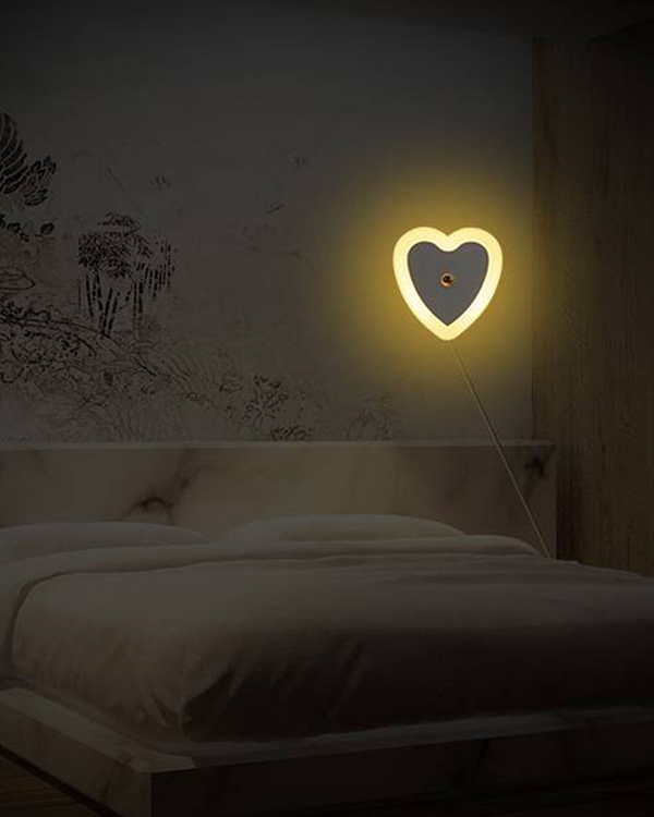 چراغ خواب طرح قلب Light control