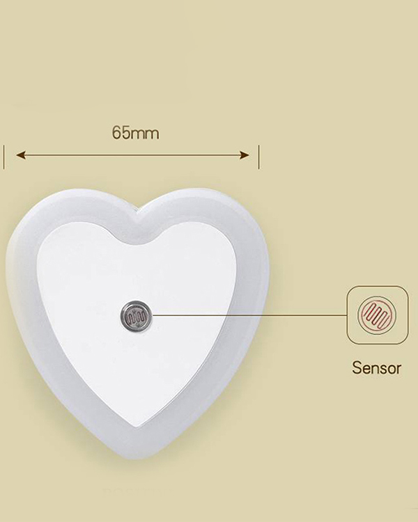 چراغ خواب طرح قلب Light control