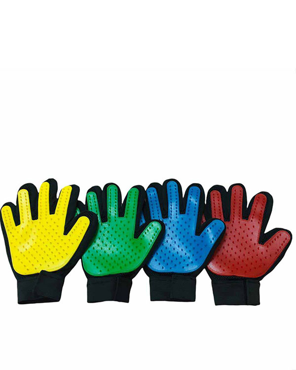 دستکش شانه و ماساژ سگ و گربه تروتاچ مدل Five Finger