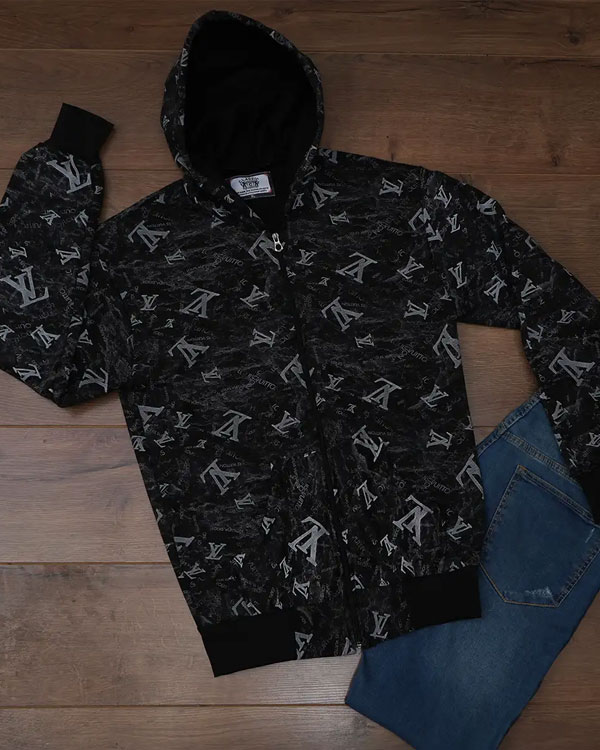 سوییشرت مردانه طرح LV مدل R63