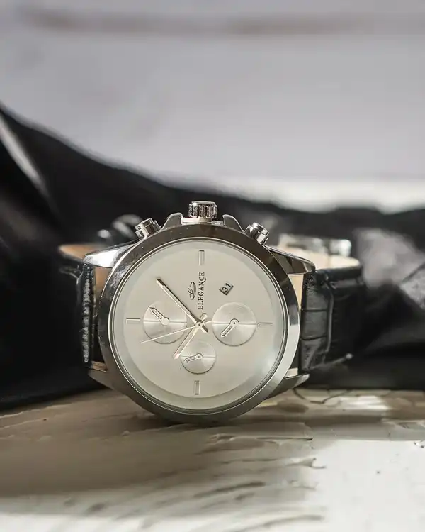 ساعت ELEGANCE نقره ای صفحه سفید مدل Rita