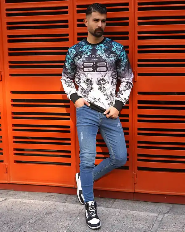 دورس مردانه طرح گل مدل Balenciaga