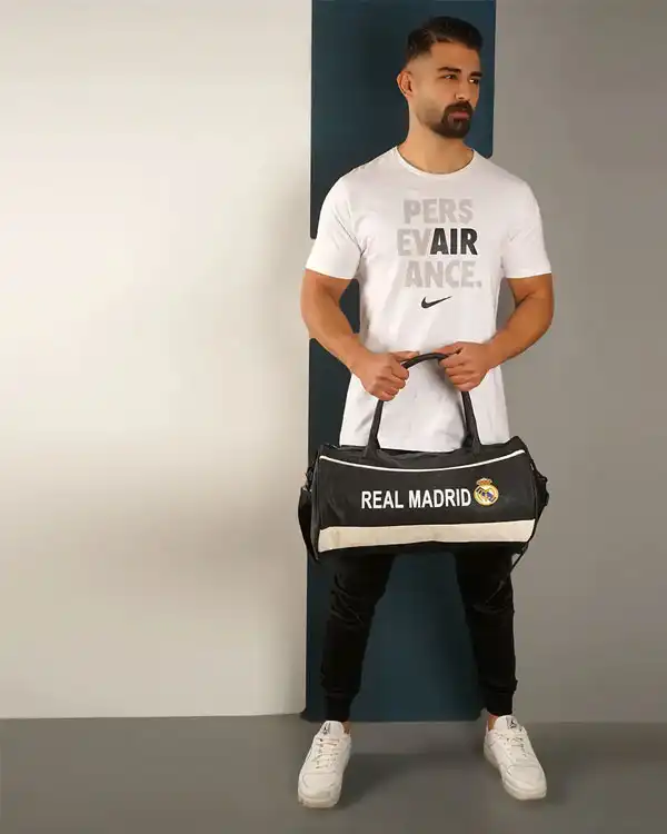 کیف ورزشی مشکی مدل Real Madrid