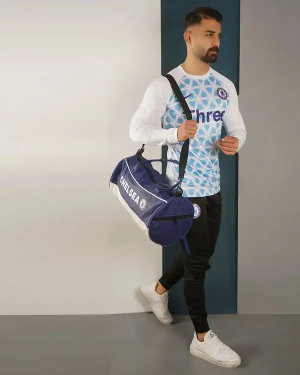 کیف ورزشی آبی مدل Chelsea