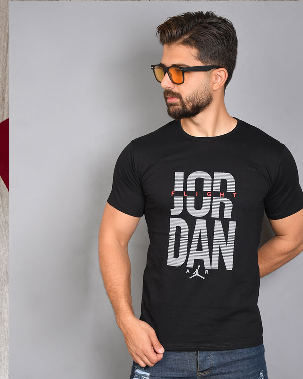 تیشرت مردانه مشکی (T) مدل Jordan