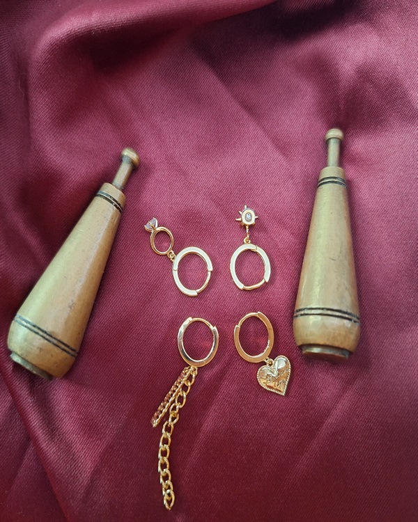 گوشواره زنانه مجموعه 4 عددی