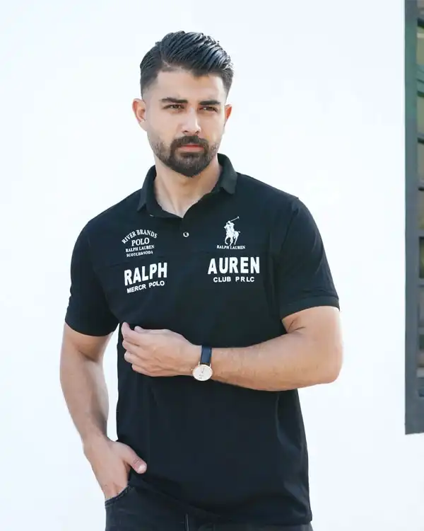 تیشرت یقه دار  مردانه مدل Ralph