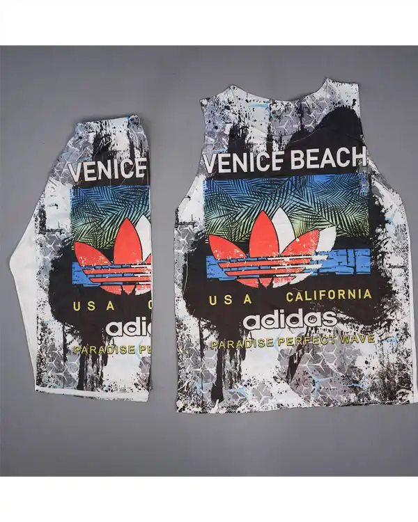 ست رکابی شلوارک مردانه مدل VENICE BEACH