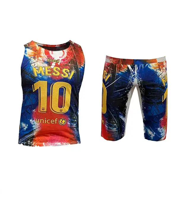 ست رکابی شلوارک مردانه مدل Messi