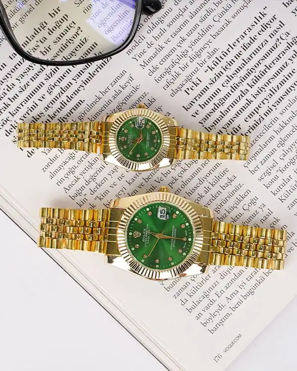 ست ساعت Rolex صفحه سبز مدل R12