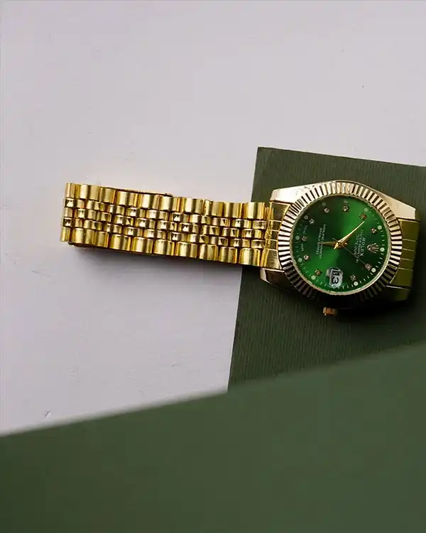 ساعت Rolex زنانه صفحه سبز مدل R12