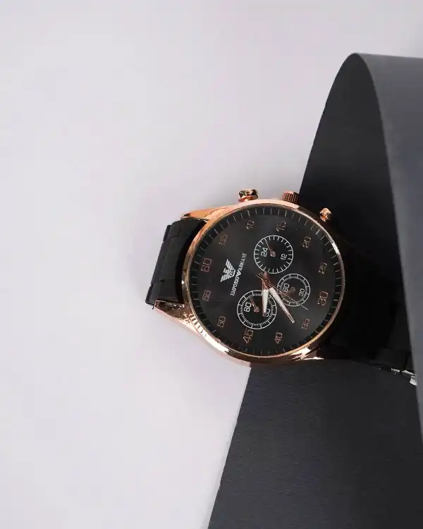 ساعت مچی مردانه مشکی مدل Armani
