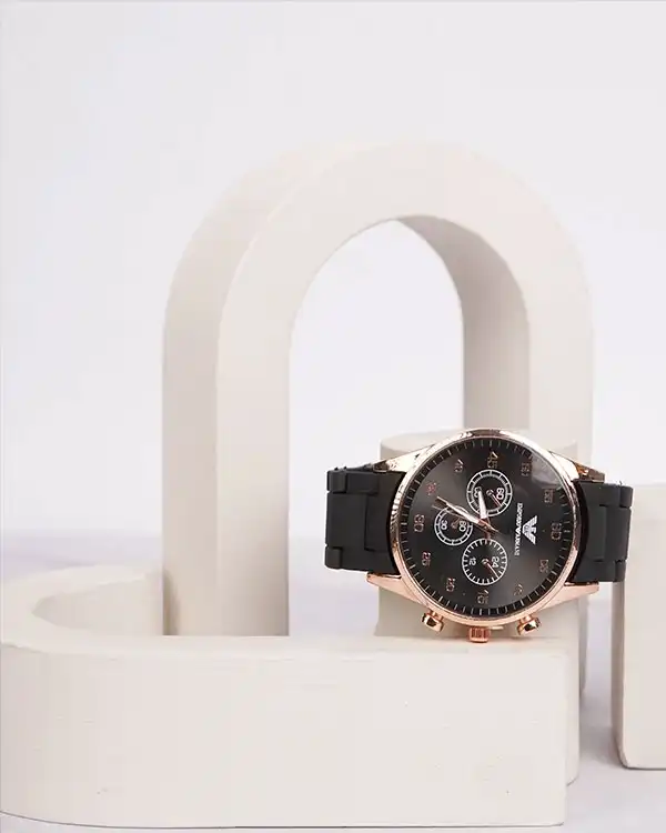 ساعت مچی مردانه مشکی مدل Armani