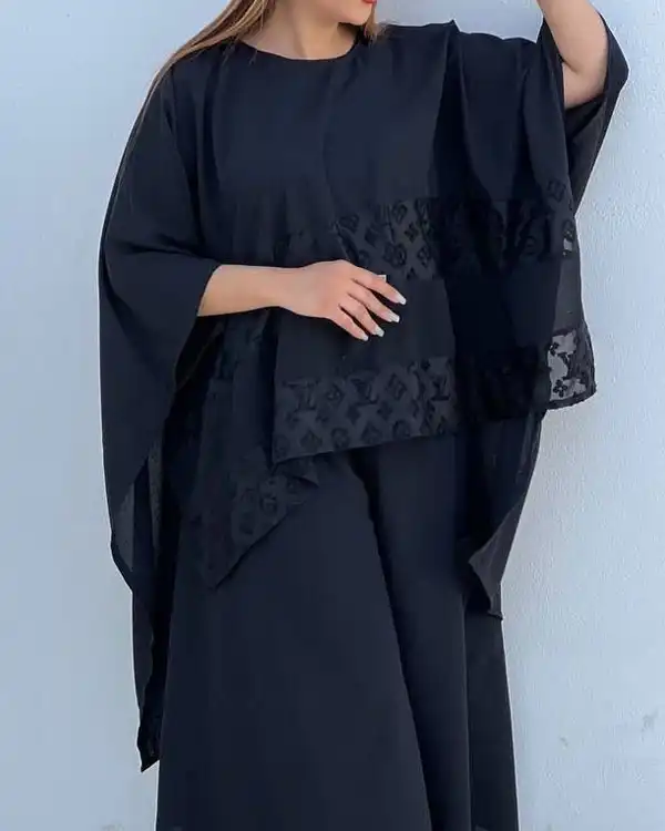 ست زنانه پانچ و دامن شلواری مدل Shadi