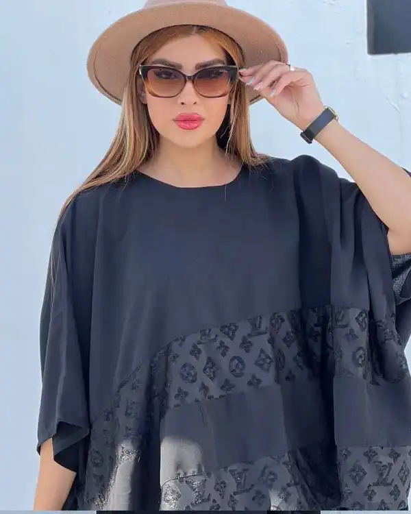 ست زنانه پانچ و دامن شلواری مدل Shadi